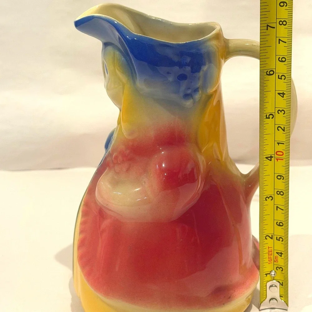 Shawnee Pottery 1940s Little Bo Peep Figural Pitcher Creamer USA Shape 47